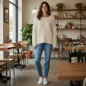 NWT Callahan Women’s Fuzzy Boatneck Sweater Warm Soft Cozy‎ Winter Cold Weather